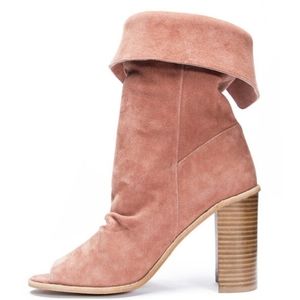 42 Gold Ramada Peep Toe Booties